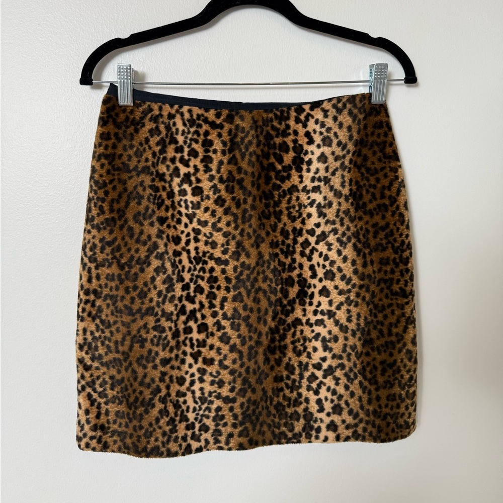 Moda Tan and Brown Mini Pencil Skirt